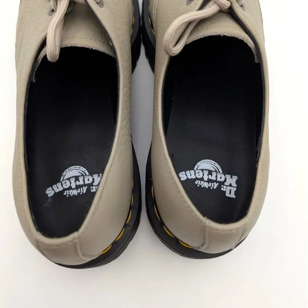 Dr. Martens 1461 Quad Platform Derby Shoes Unisex Vintage Taupe Size USW12/M11